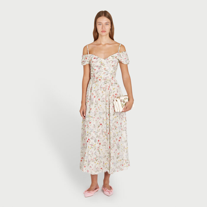 Giambattista Valli Robe Longuette Impressionist En Soie