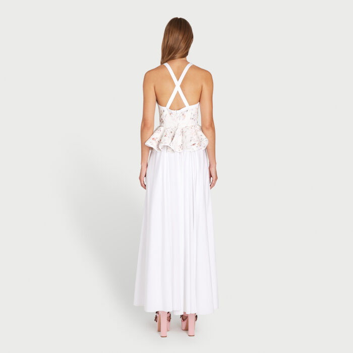 Giambattista Valli Robe Midi En Jacquard Et Popeline