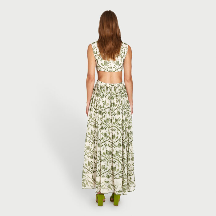 Giambattista Valli Robe Ouverte En Georgette Fresco