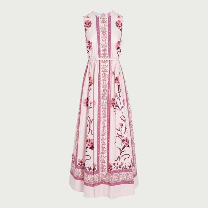 giambattista valli Robe rose Screen Carnation en popeline
