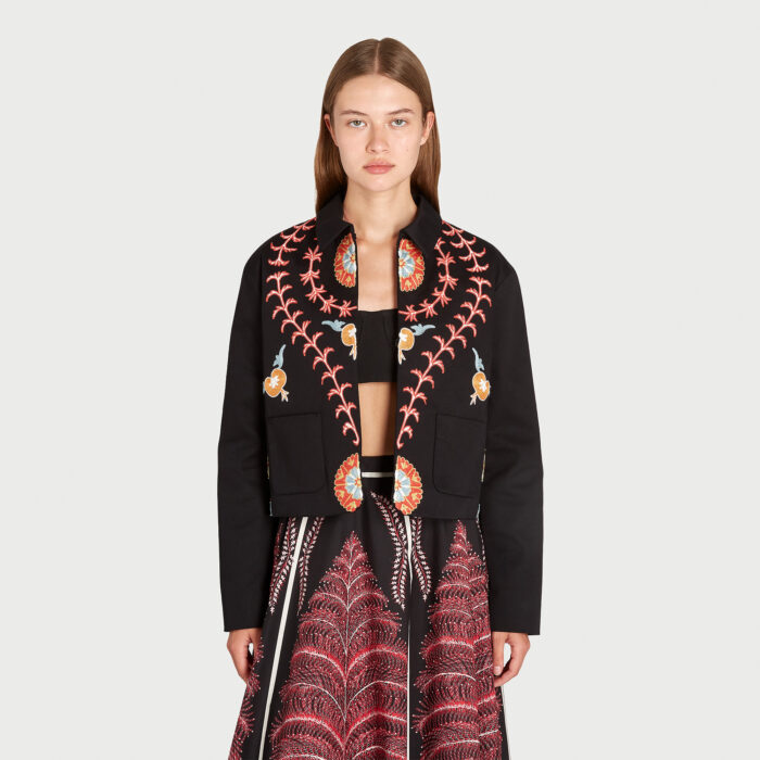 Giambattista Valli Veste Courte En Gabardine Silk Road