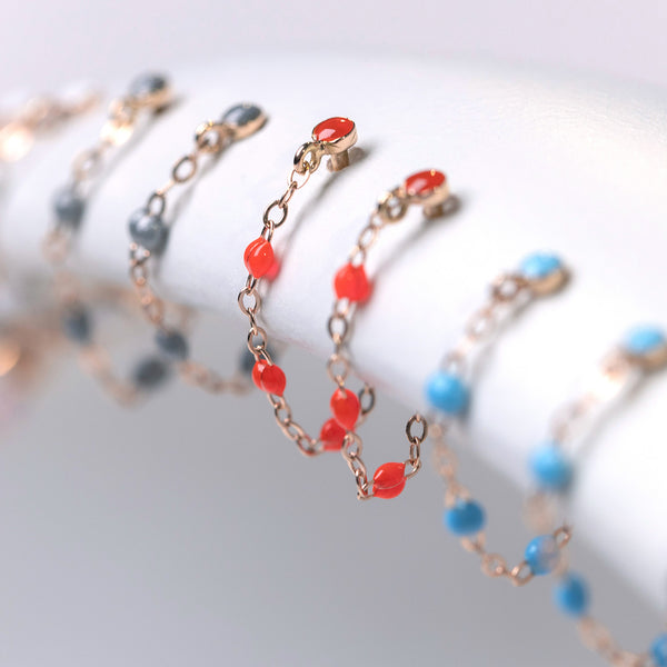 Gigi Clozeau Boucles D'oreilles Corail Classique Gigi Or Rose