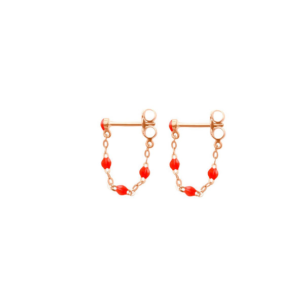 gigi clozeau Boucles d'oreilles corail Classique Gigi or rose gigi clozeau Boucles d'oreilles corail Classique Gigi or rose
