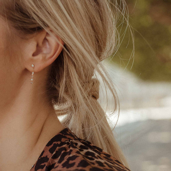 Gigi Clozeau Boucles D'oreilles Opale Gigi Suprême Or Rose Diamants