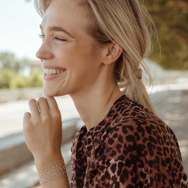 Gigi Clozeau Boucles D'oreilles Opale Gigi Suprême Or Rose Diamants