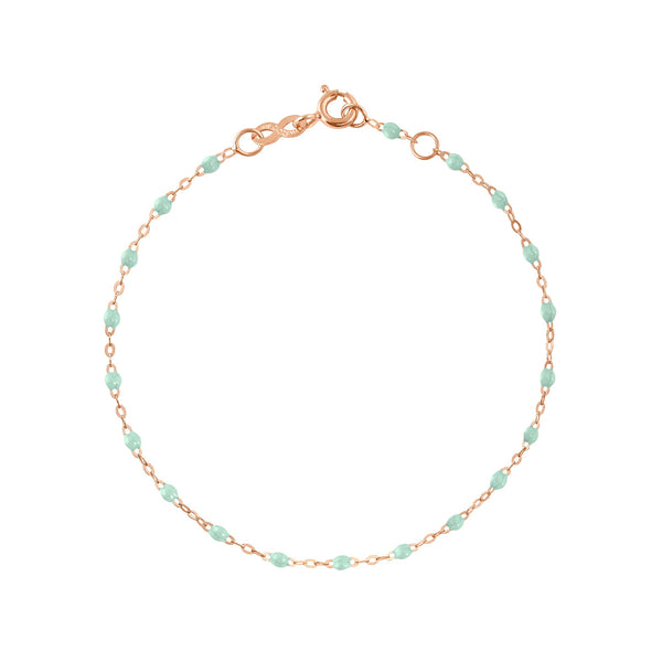 gigi clozeau Bracelet bébé jade Classique Gigi or rose 13 cm