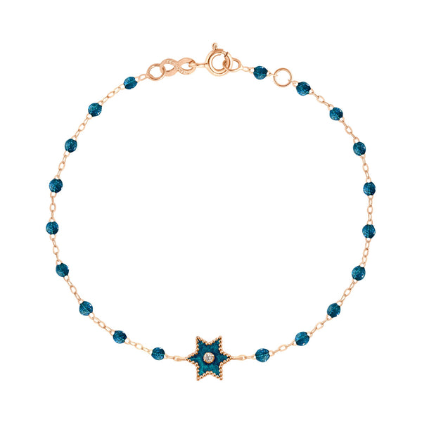 gigi clozeau Bracelet Etoile Star résine jungle diamant or rose 17 cm