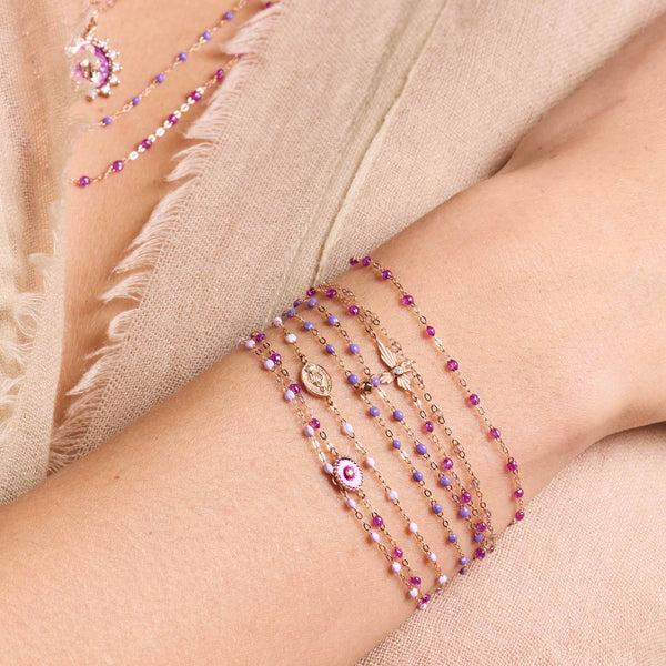 Gigi Clozeau Bracelet Galaxy Etoile Du Nord Diamant Or Rose 17 Cm