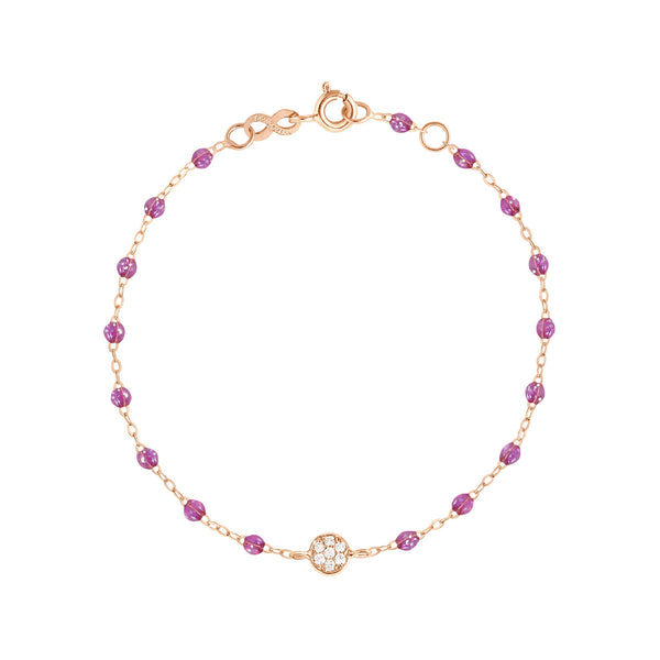 gigi clozeau Bracelet galaxy Puce diamants or rose 17 cm