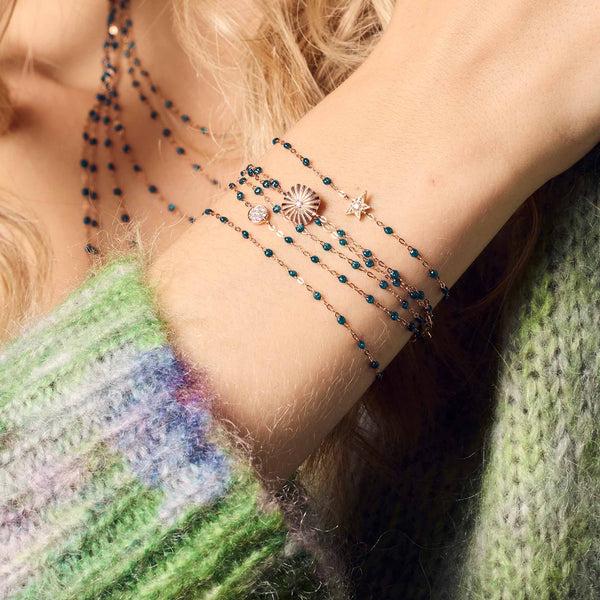 Gigi Clozeau Bracelet Jungle Miss Lumière Diamant Or Rose 17 Cm