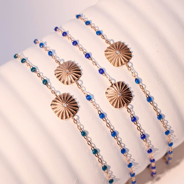 Gigi Clozeau Bracelet Jungle Miss Lumière Diamant Or Rose 17 Cm