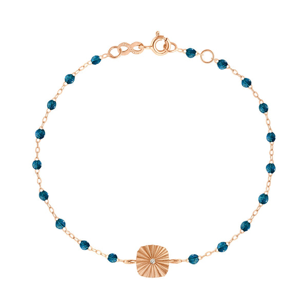 gigi clozeau Bracelet jungle Miss Lumière diamant or rose 17 cm