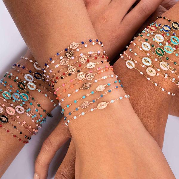 Gigi Clozeau Bracelet Rose Bébé Madone Or Rose 17 Cm