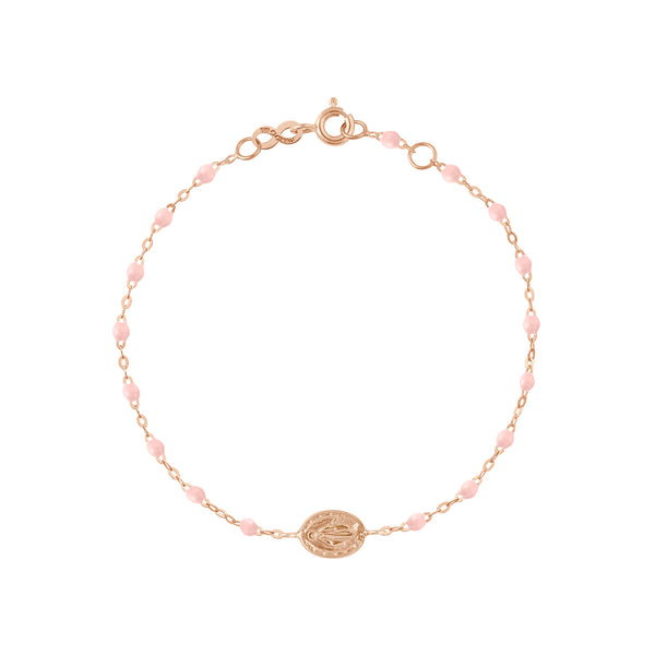 gigi clozeau Bracelet rose bébé Madone or rose 17 cm