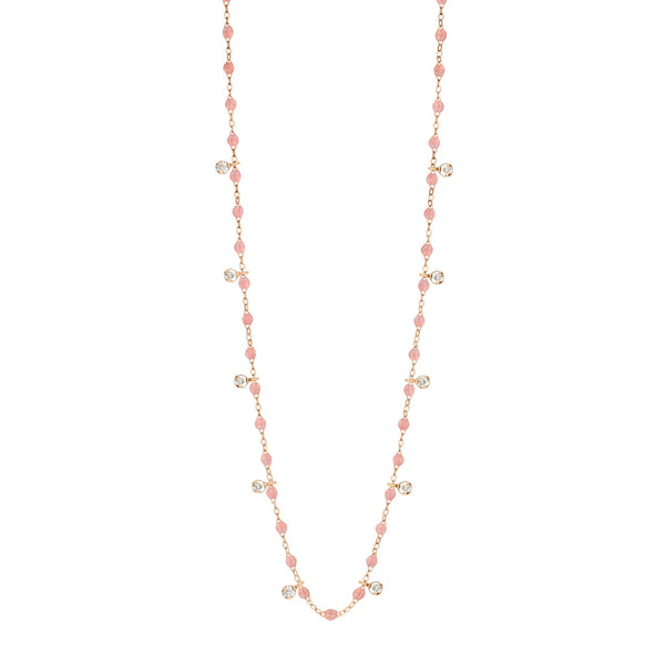 gigi clozeau Collier blush Gigi Suprême or rose 10 diamants 60 cm