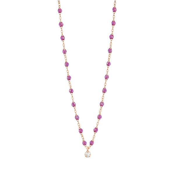gigi clozeau Collier galaxy Gigi Suprême or rose 1 diamant 42 cm