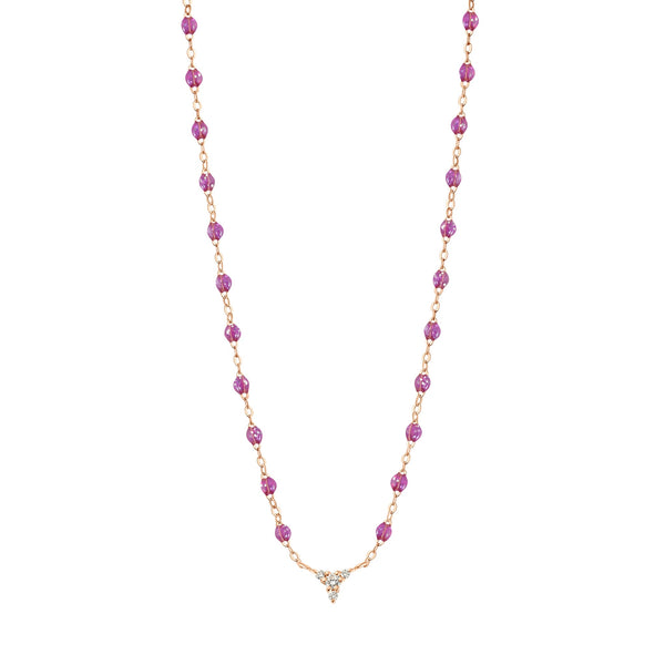 gigi clozeau Collier galaxy petit Komos diamants or rose 42 cm