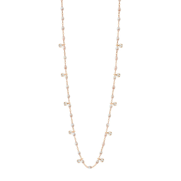 gigi clozeau Collier opale Gigi Suprême or rose 10 diamants 60 cm