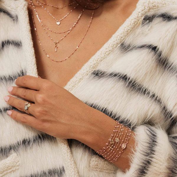 Gigi Clozeau Bague In Love Diamants Or Rose T 52