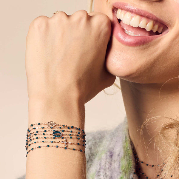 Gigi Clozeau Bracelet Jungle Madone Or Rose 17 Cm