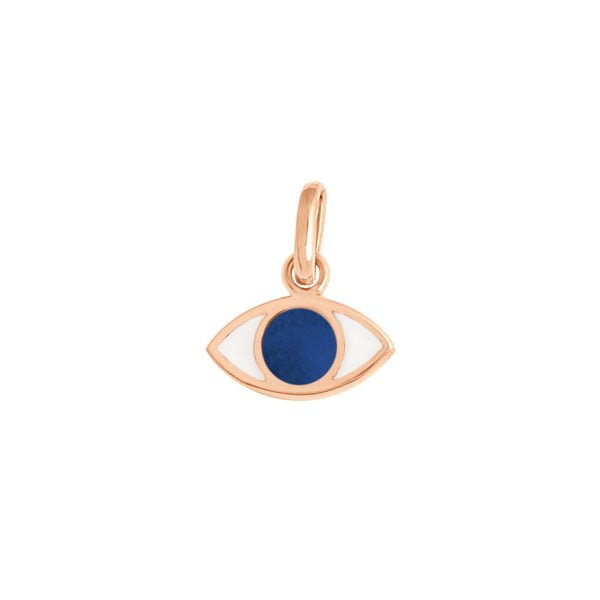gigi clozeau Pendentif Eye prusse or rose