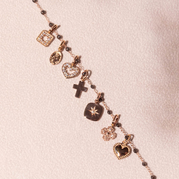 Gigi Clozeau Pendentif Lucky Coeur Or Rose