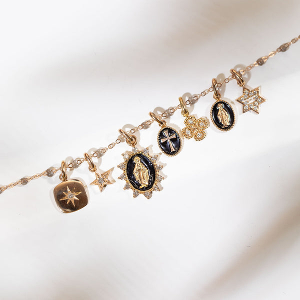 Gigi Clozeau Pendentif Miss Gigi Diamant Or Rose