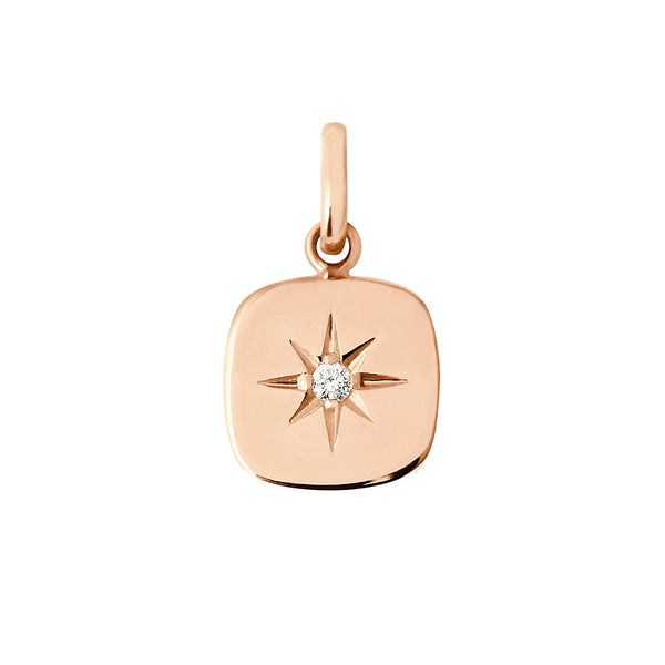gigi clozeau Pendentif Miss Gigi diamant or rose