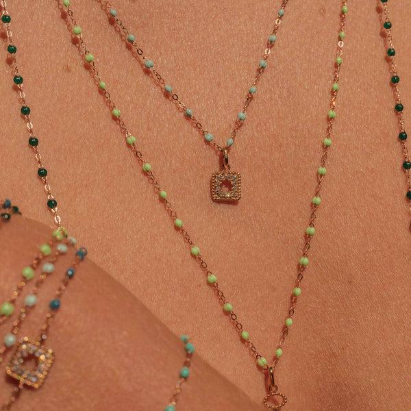 Gigi Clozeau Pendentif Trésor Diamants Or Rose