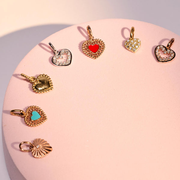 Gigi Clozeau Pendentif Cœur Lumière Diamant Or Rose