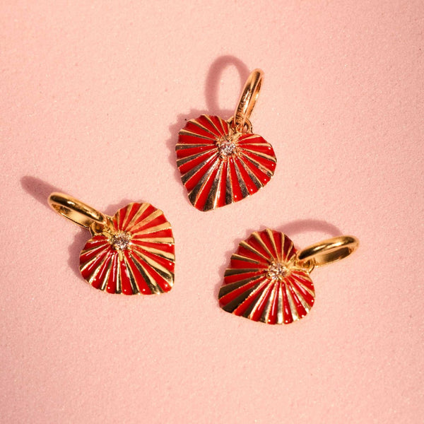 Gigi Clozeau Pendentif Cœur Lumière Diamant Or Rose En édition Limitée