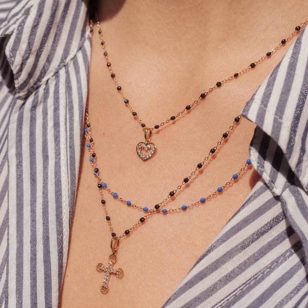 Gigi Clozeau Pendentif Cœur Suprême Diamants Or Rose