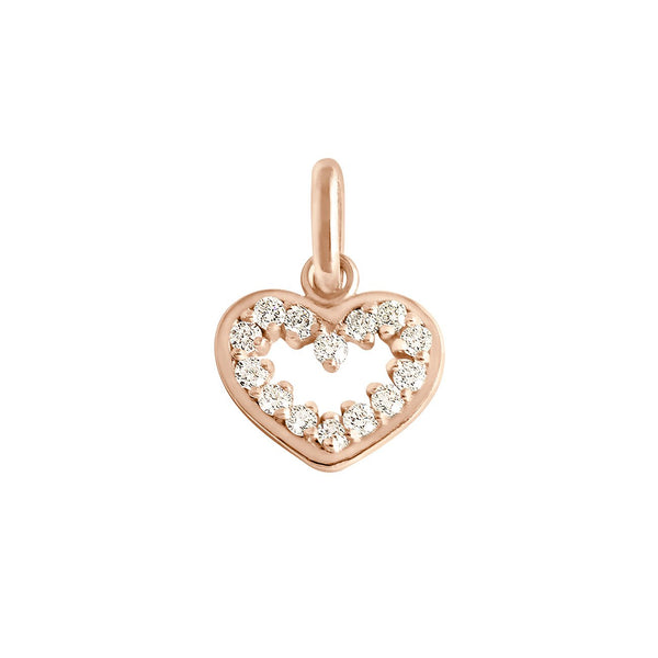 gigi clozeau Pendentif Cœur suprême diamants or rose