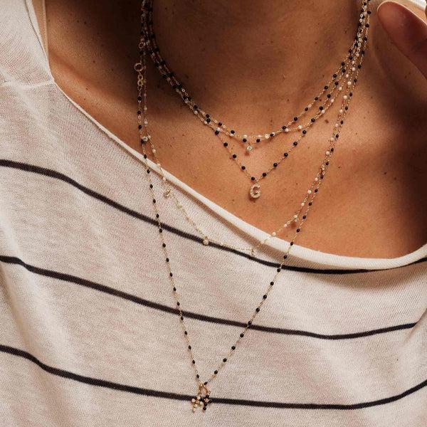 Gigi Clozeau Pendentif Lucky Letter G Or Rose Diamants