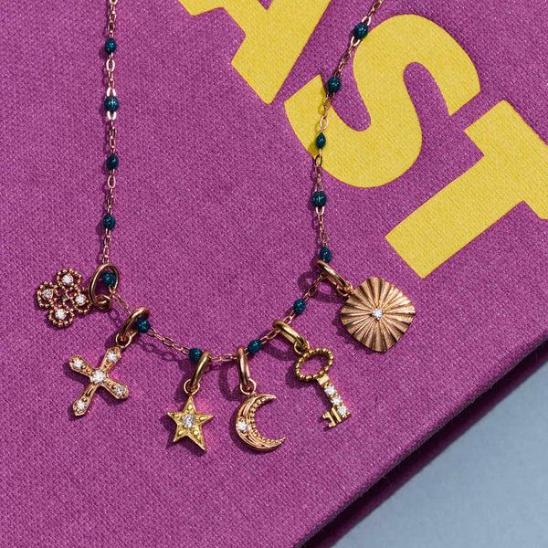 Gigi Clozeau Pendentif Miss Lumière Diamant Or Rose