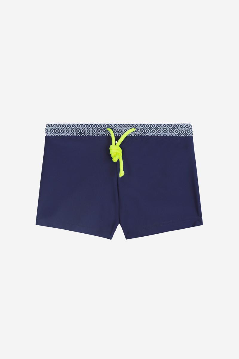 Gilis Boxer De Bain Sulawesi - Navy Azulejos Ceinture élastiquée