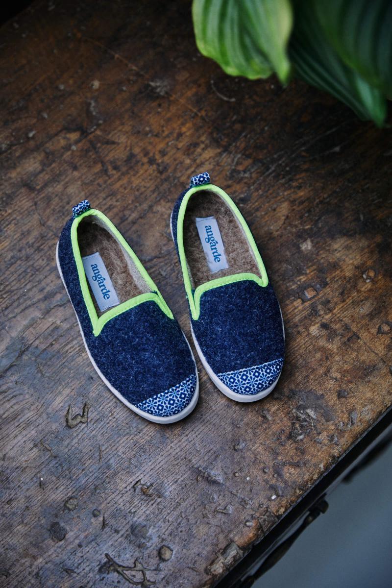 Gilis Chaussons Angarde X GILI'S - Navy Azulejos - Enfant