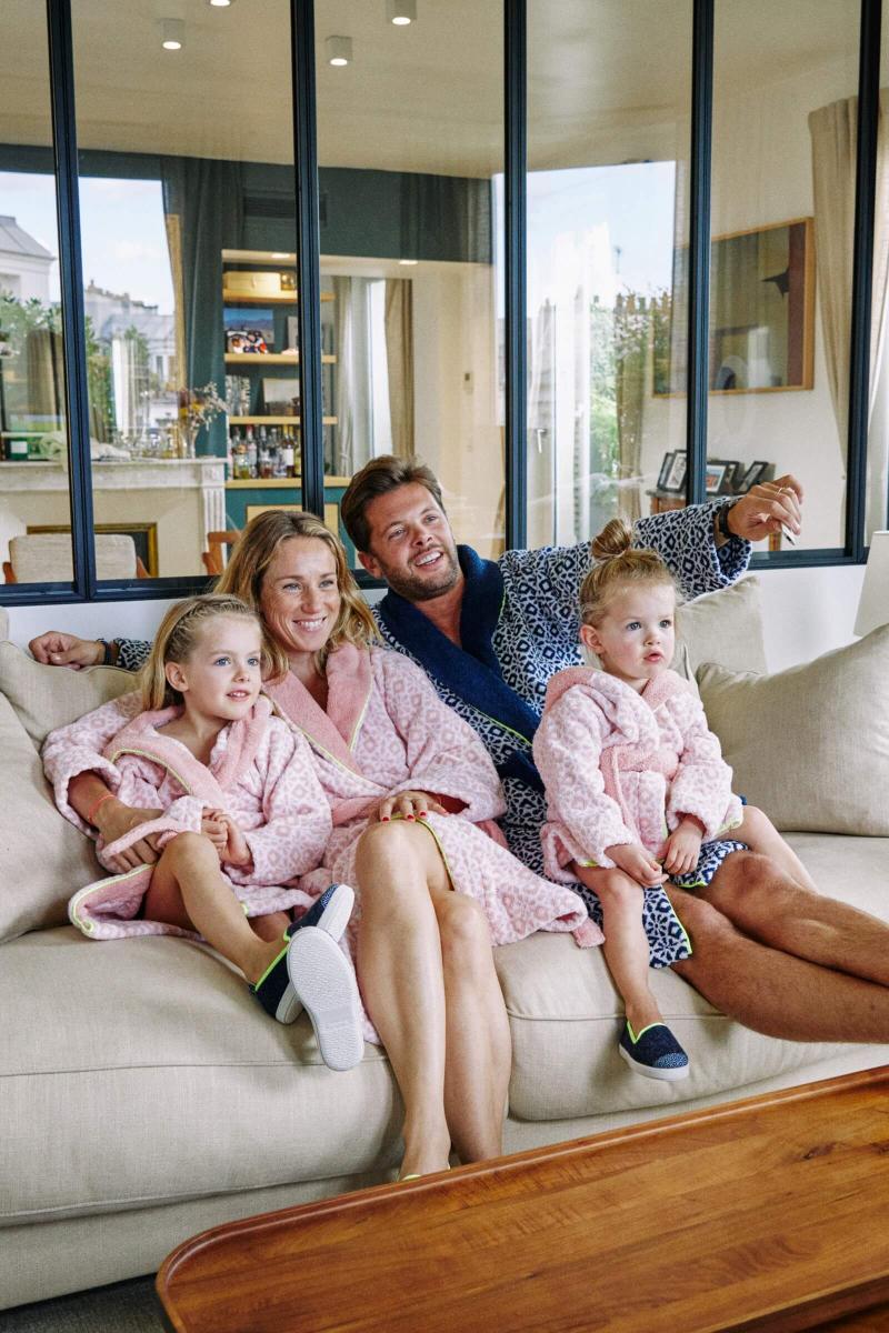 Gilis Chaussons Angarde X GILI'S - Navy Azulejos - Enfant