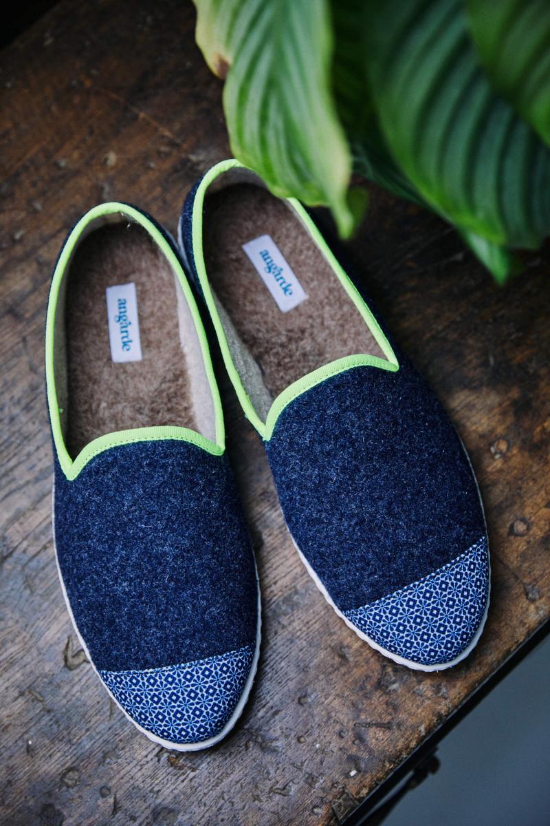 Gilis Chaussons Angarde X GILI'S - Navy Azulejos - Homme