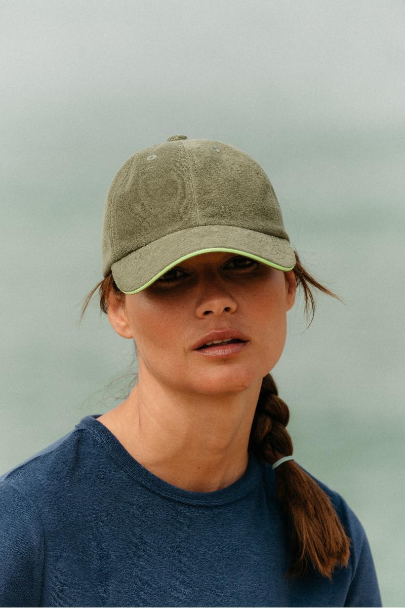 gilis Casquette en éponge - Kaki Pour femme