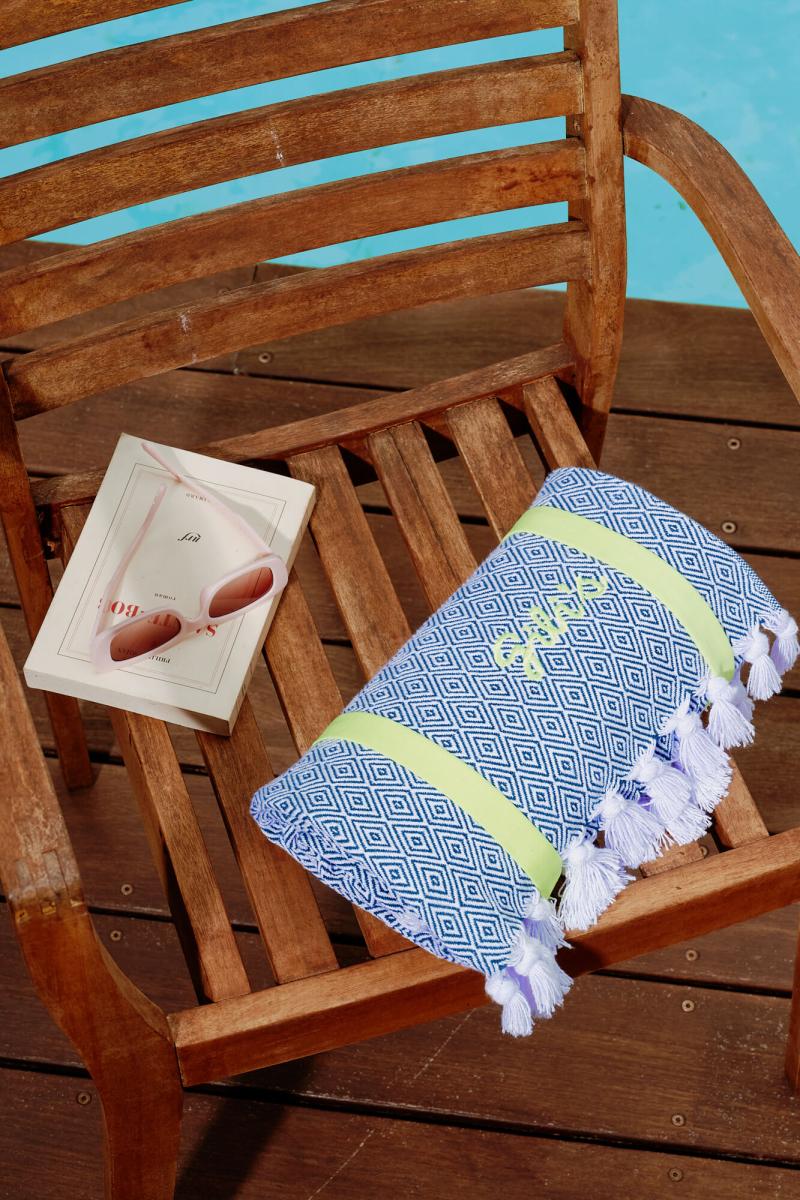Gilis Fouta En Coton - Bleue