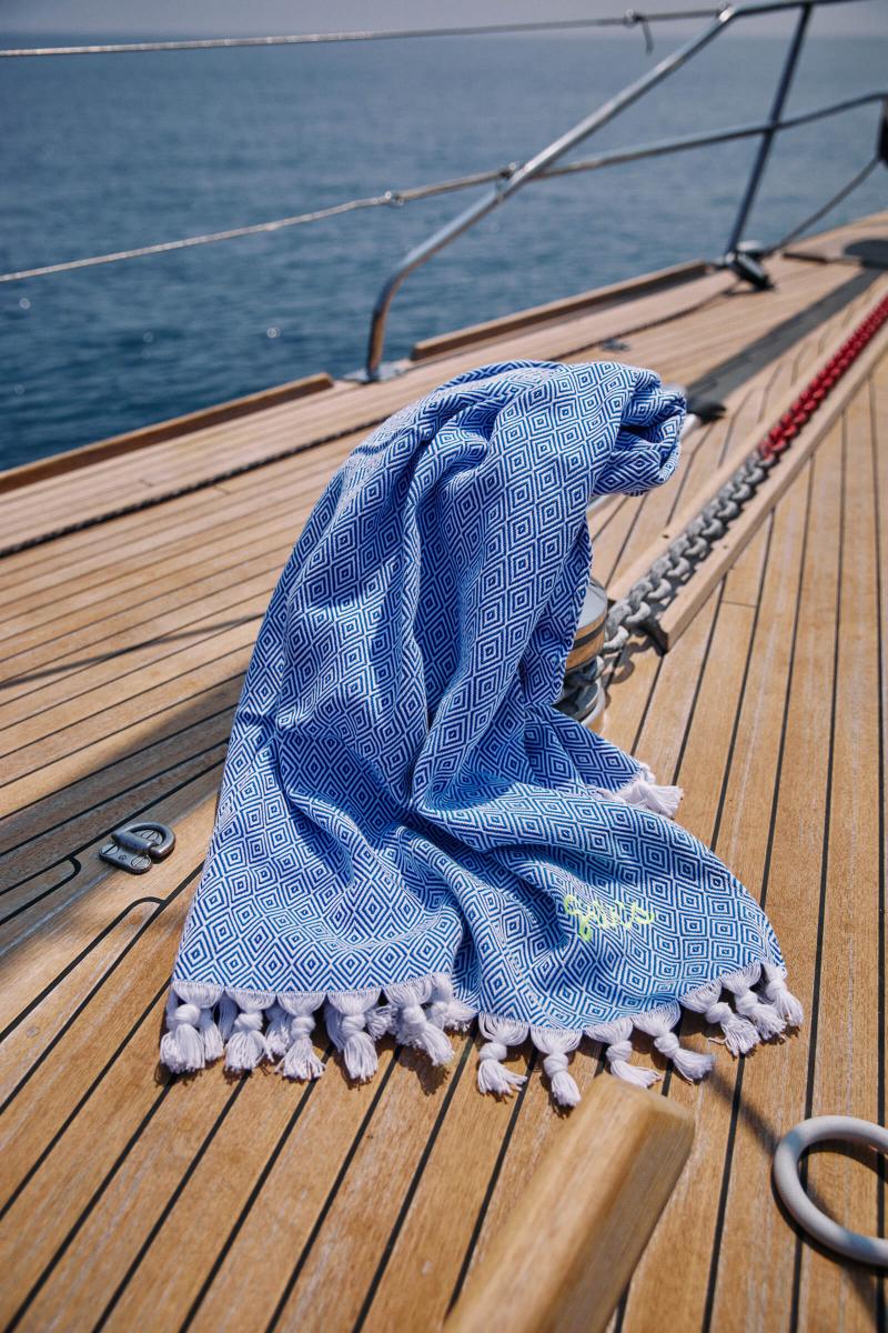 Gilis Fouta En Coton - Bleue