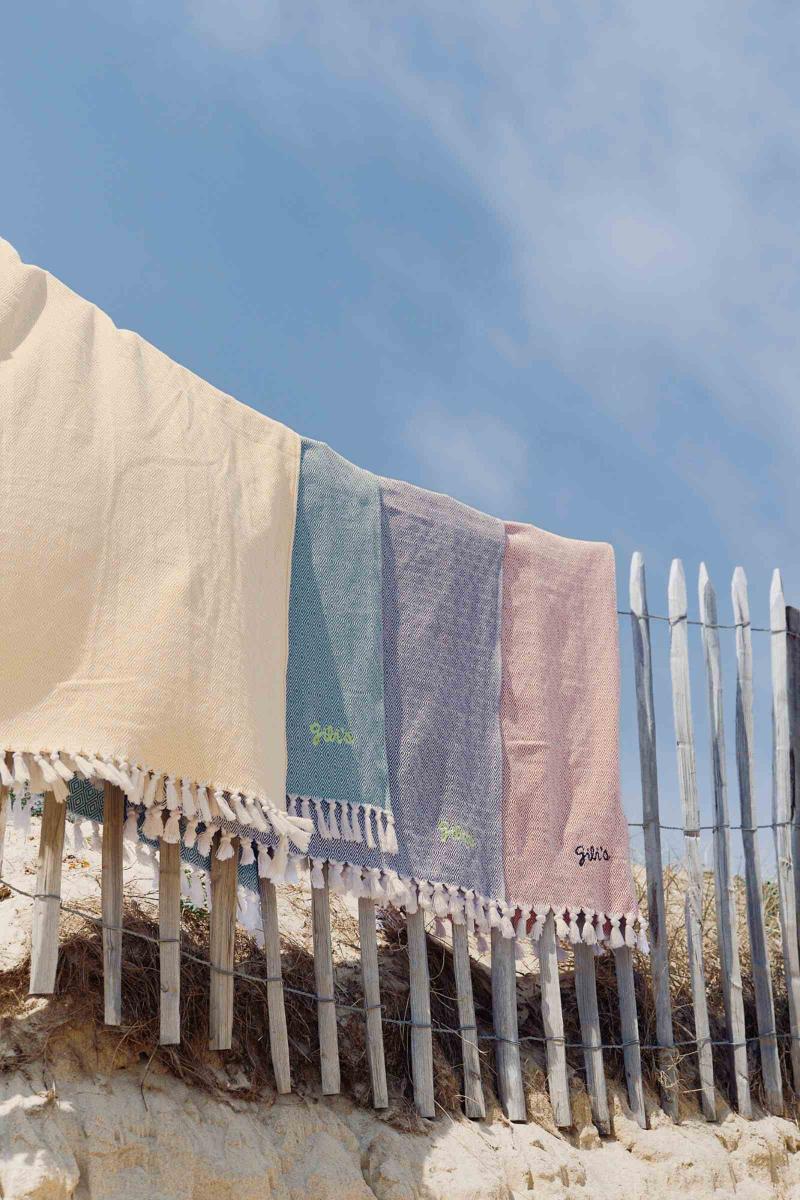 Gilis Fouta En Coton - Jaune 100% Coton