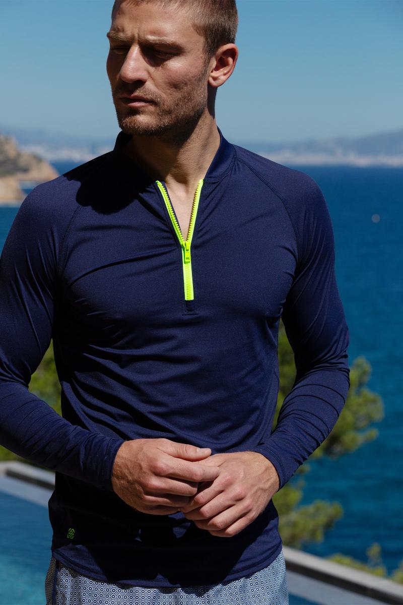 Gilis Lycra Anti-UV Navy Lycra Anti-UV UPF50+ Homme