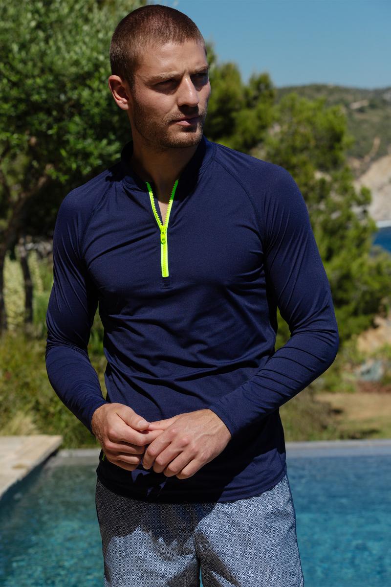 gilis Lycra Anti-UV Navy Lycra Anti-UV UPF50+ homme gilis Lycra Anti-UV Navy Lycra Anti-UV UPF50+ homme