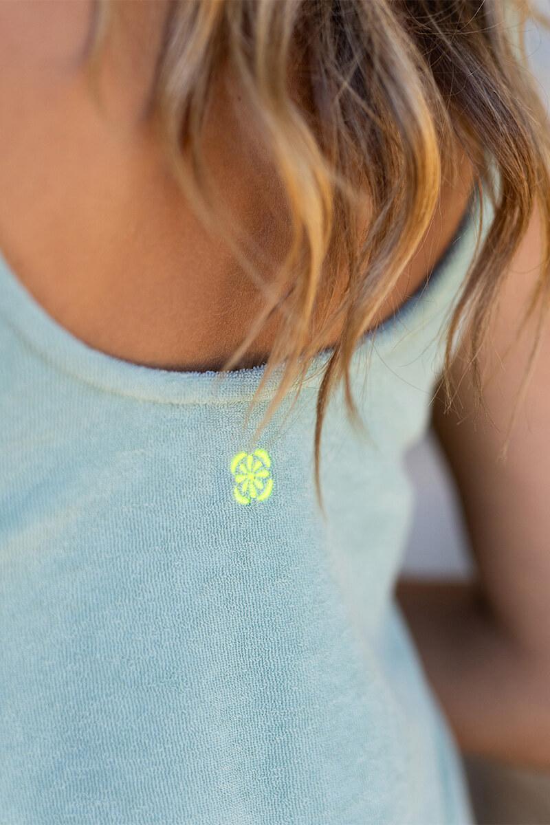 Gilis Robe Vert Amande En éponge Pour femme