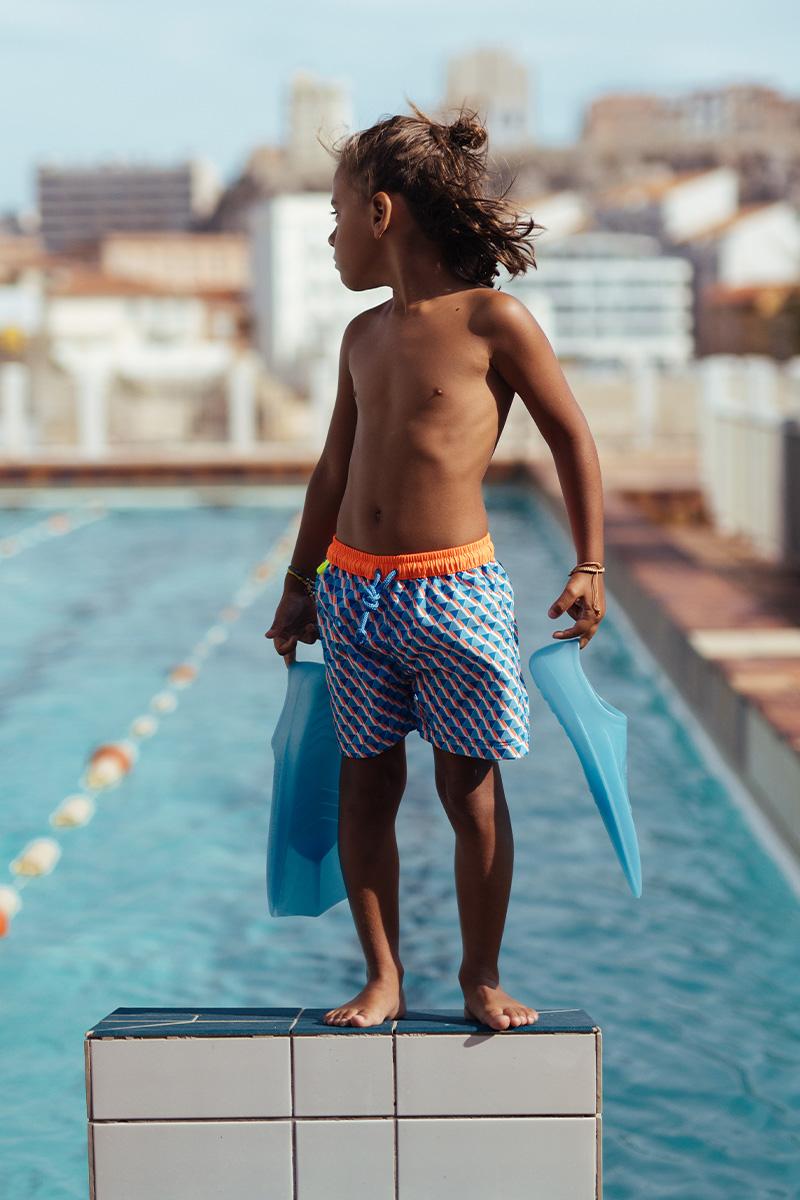 gilis Short de bain Meno - Huka Ceinture élastiquée