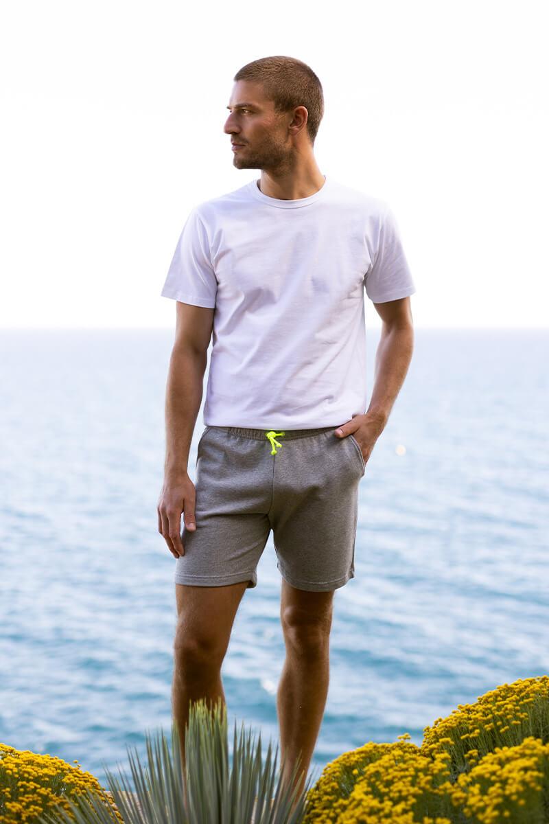 gilis Short Gris en molleton Pour homme gilis Short Gris en molleton Pour homme