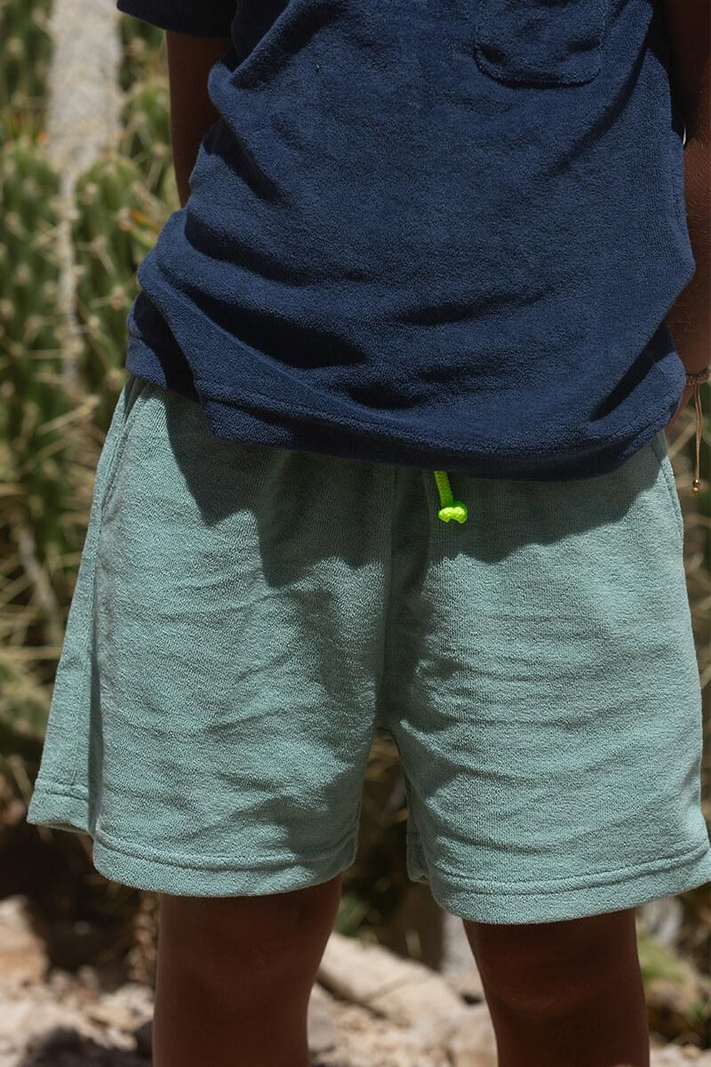 gilis Short Vert Amande en éponge Pour enfant