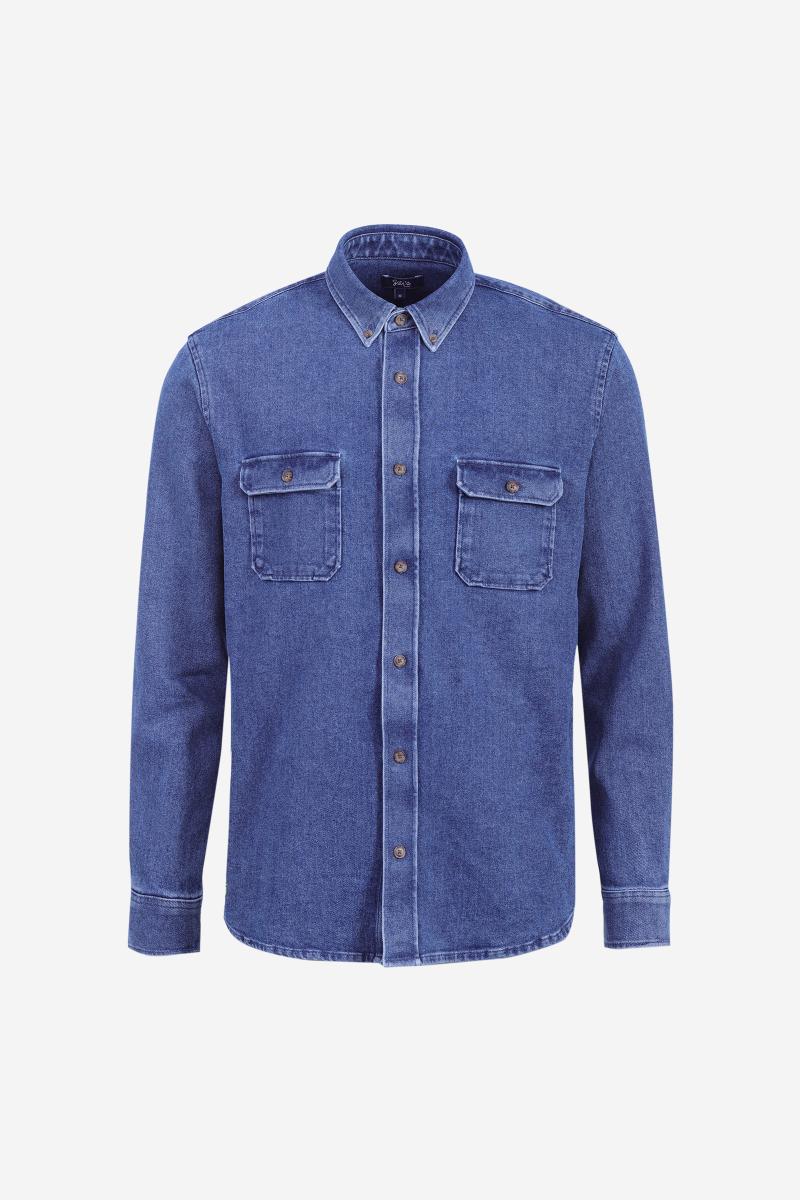 Gilis Surchemise Denim Col Classique 100% Coton